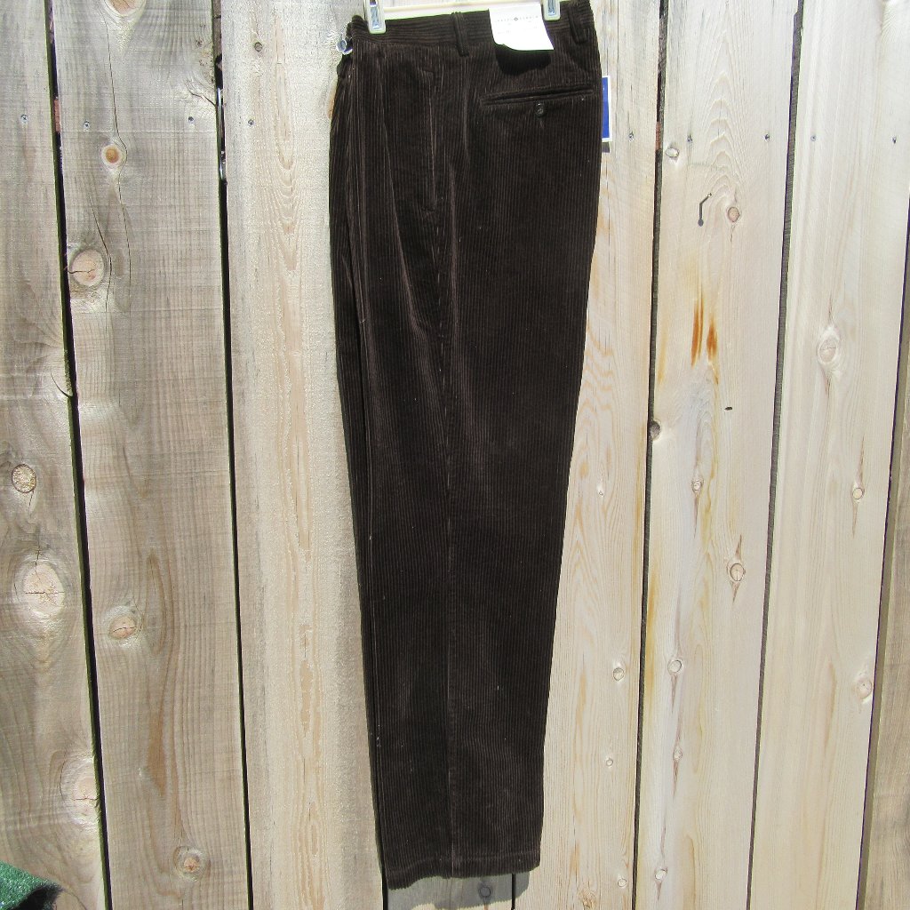 Brand New Joseph Abboud Dark Brown Corduroy Pants Slacks Size 36 X 32